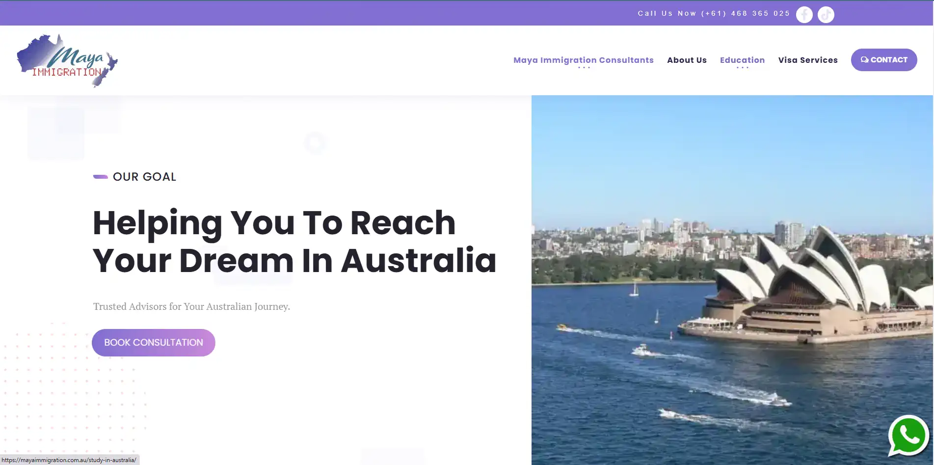 My Portfolio Maya Immigration Australia Website